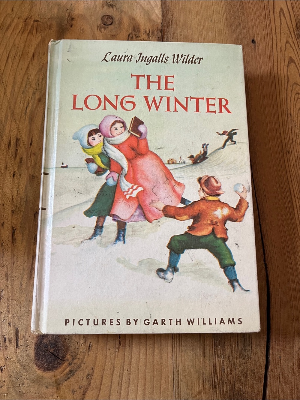 Vintage 1953 Laura Ingalls Wilder "The Long Winter" HC Book Little House Prairie